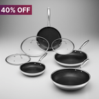 7pc Titavia HybridCore™ Cookware Set with Lids & Wok