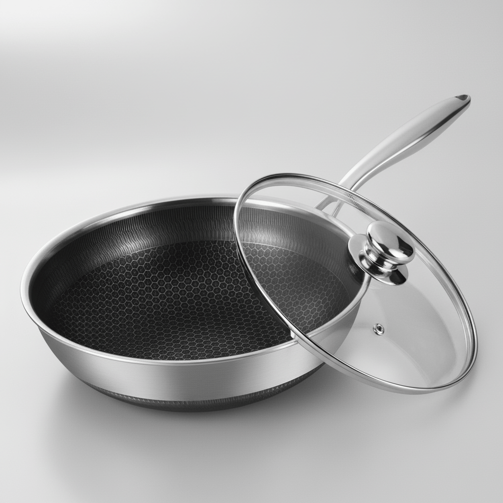 7pc Titavia HybridCore™ Cookware Set with Lids & Wok